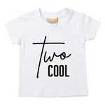 Load image into Gallery viewer, Two Cool Unisex Kids T-shirt Birthday
