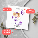 Load image into Gallery viewer, Personalised Name Cheerleader Birthday Card Greeting Card 2
