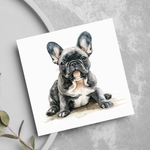 Load image into Gallery viewer, French Bulldog Pet Lover Watercolour Style Greeting Card

