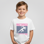 Load image into Gallery viewer, Personalised Running Marathon Support Crew T-Shirt | Custom Team Name and Location Retro Running Tee

