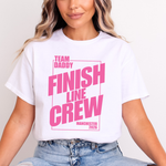 Load image into Gallery viewer, Personalised Marathon Finish Line Crew T-Shirt | Team Name and Location Retro Running Tee Marathon Support Tee

