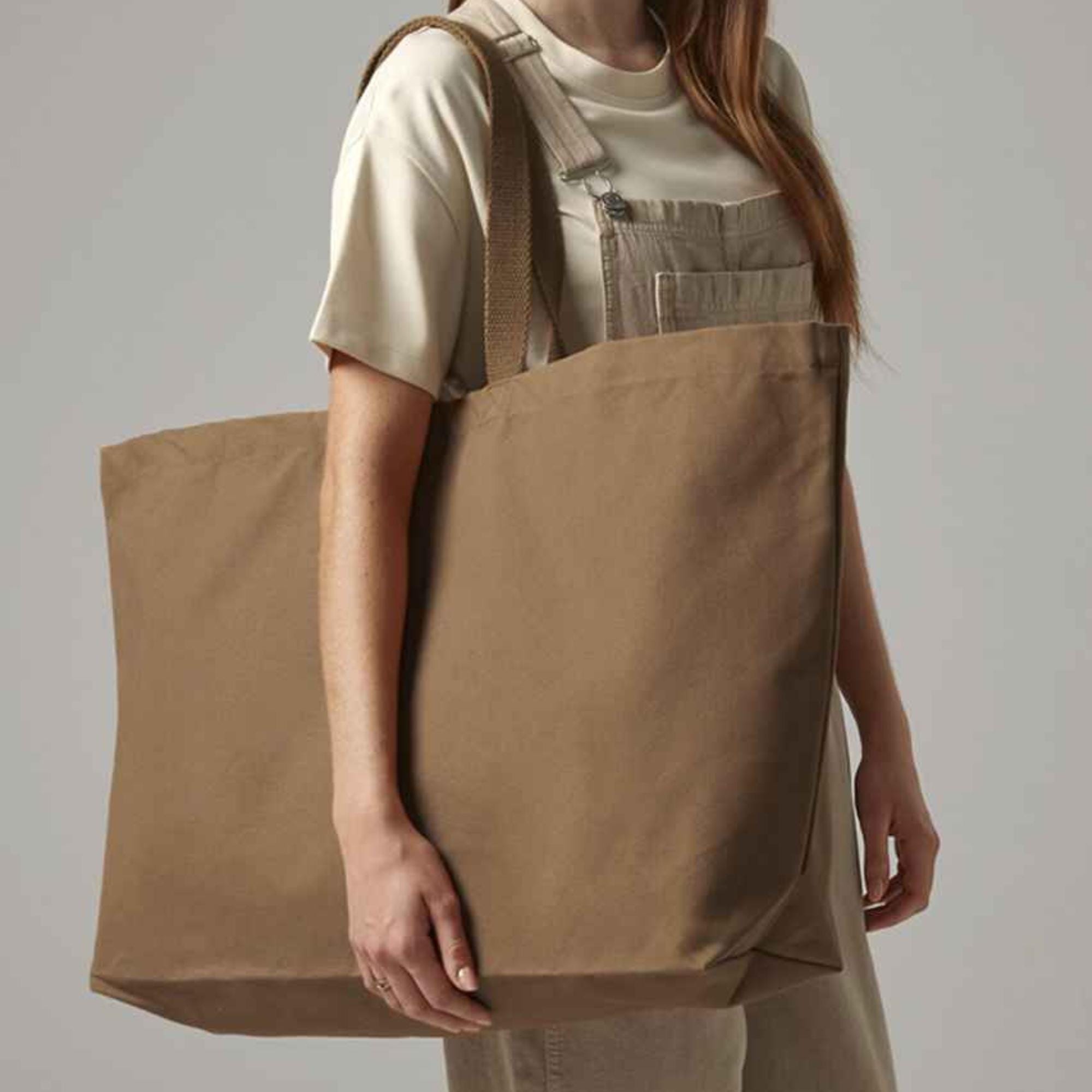 Personalised Initials Oversized Canvas Tote Bag