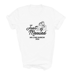 Load image into Gallery viewer, Just Married Personalised T-Shirts, Matching Newlywed Couple Honeymoon Tees

