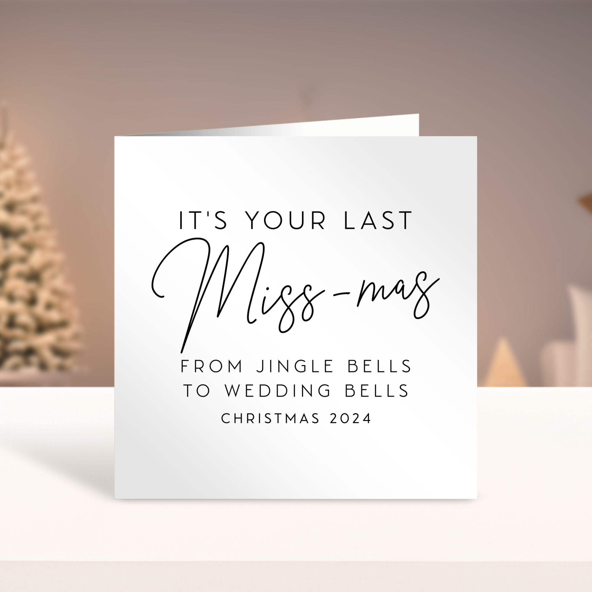 Last Miss-Mas 2025 Bride To Be Christmas Card