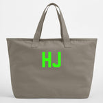 Load image into Gallery viewer, Personalised Initials Oversized Canvas Tote Bag
