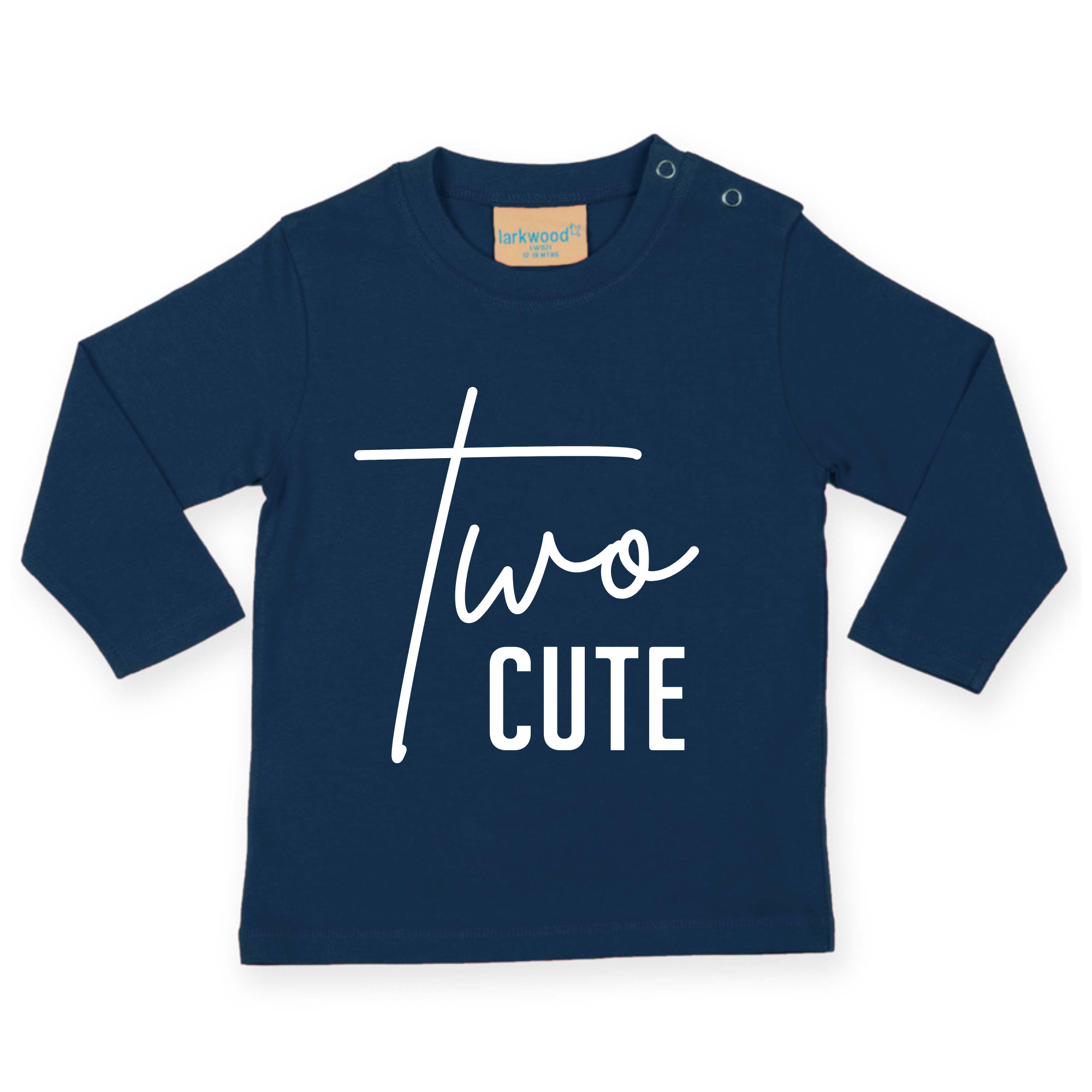Two Cute 2nd Birthday LONG SLEEVE Kids T-Shirt