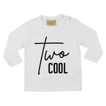 Load image into Gallery viewer, Two Cool 2nd Birthday LONG SLEEVE Kids T-Shirt
