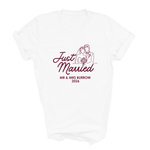 Load image into Gallery viewer, Just Married Personalised T-Shirts, Matching Newlywed Couple Honeymoon Tees
