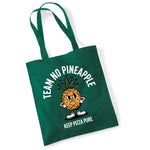 Load image into Gallery viewer, Team No Pineapple Funny Pizza Tote Bag
