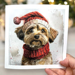 Load image into Gallery viewer, Cute Dog Christmas Card, Card For Dog Owner
