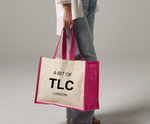 Load image into Gallery viewer, A Bit of TLC Jute Shopper Bag
