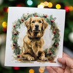 Load image into Gallery viewer, Golden Retriever Dog Christmas Card, Card For Dog Owner
