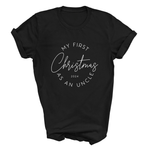Load image into Gallery viewer, First Christmas As An Uncle 2025 Adult T-Shirt
