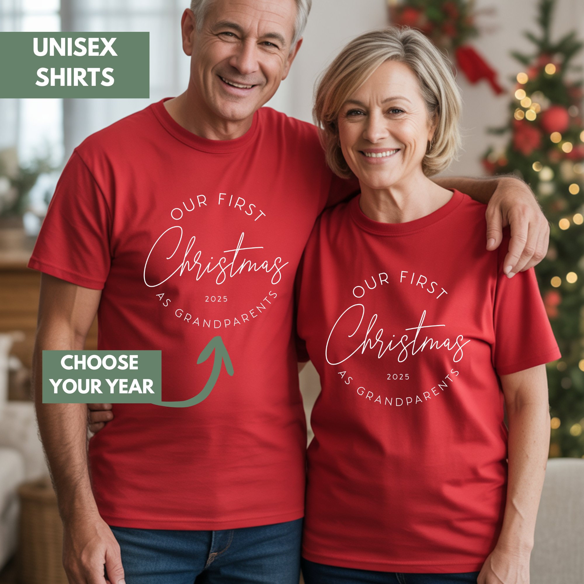 First Christmas as Grandparents Unisex T-Shirt