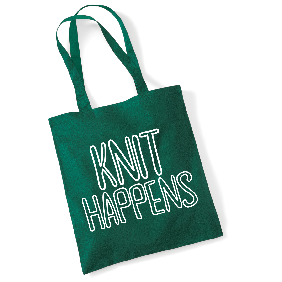 Knit Happens Tote Bag Funny Knitting Tote
