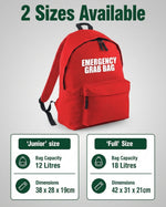 Load image into Gallery viewer, Emergency Grab Bag Red Backpack School Evacuation Workplace Safety Bag
