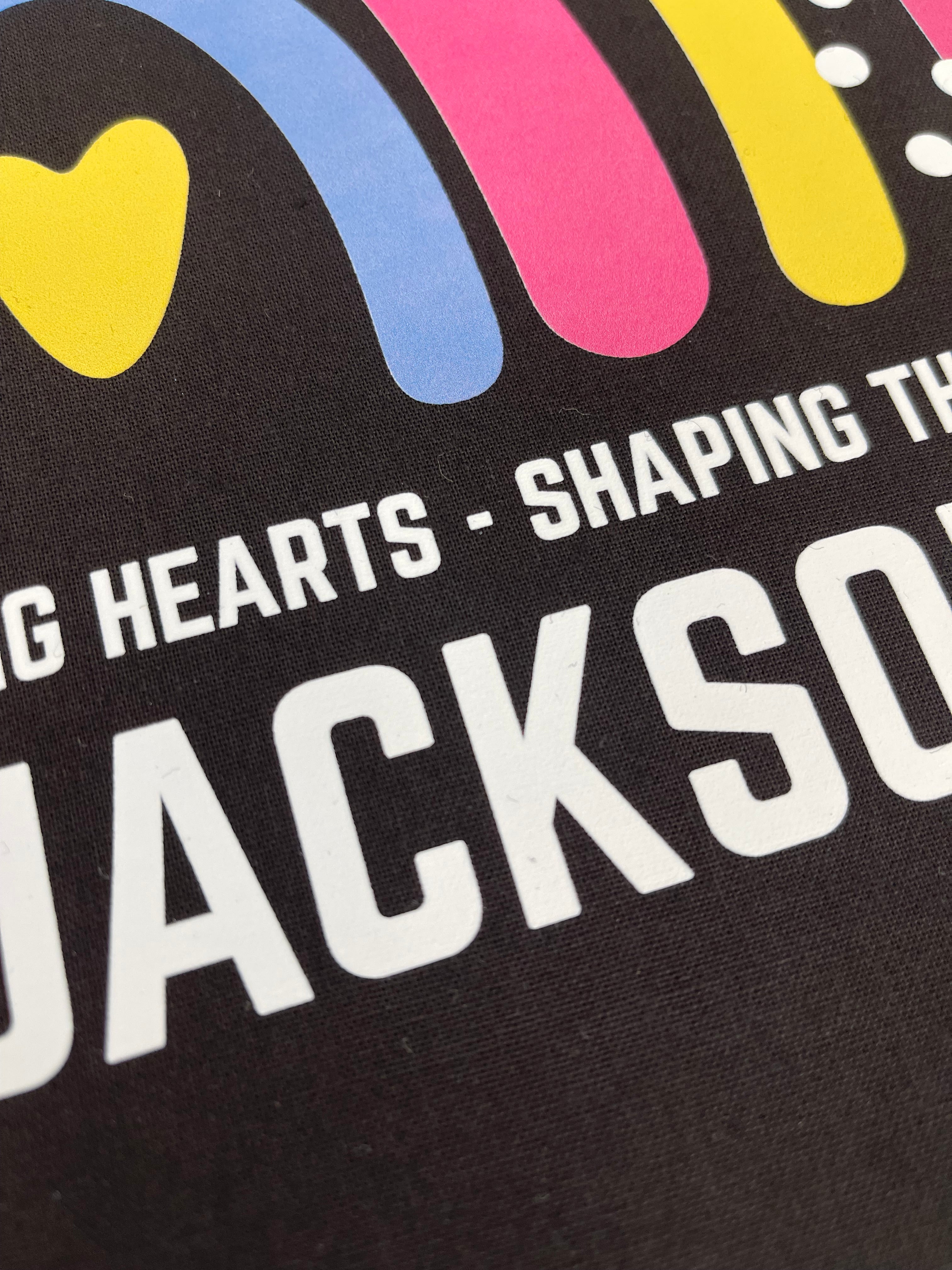 Personalised Teacher Tote Bag – “Teaching Minds Touching Hearts” Rainbow Gift UK
