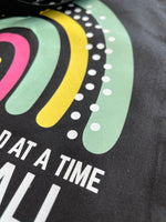 Load image into Gallery viewer, Personalised Teacher Tote – Rainbow Custom Name Appreciation Gift – End of Term or Back to School
