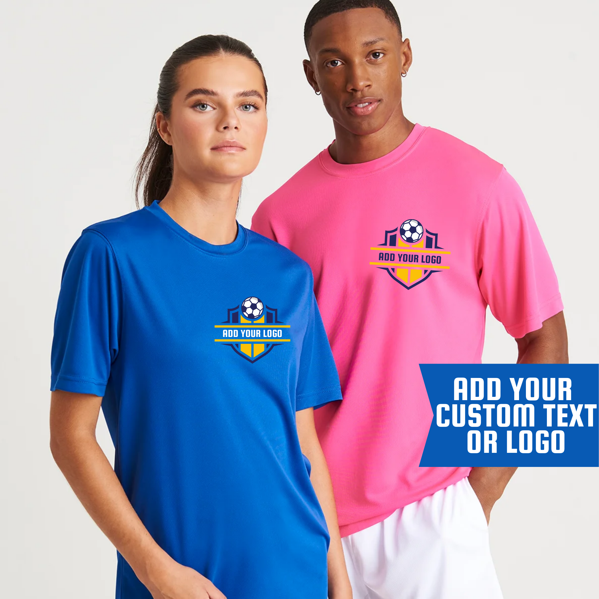 Custom Printed Sports T-Shirt – Add Your Logo or Text