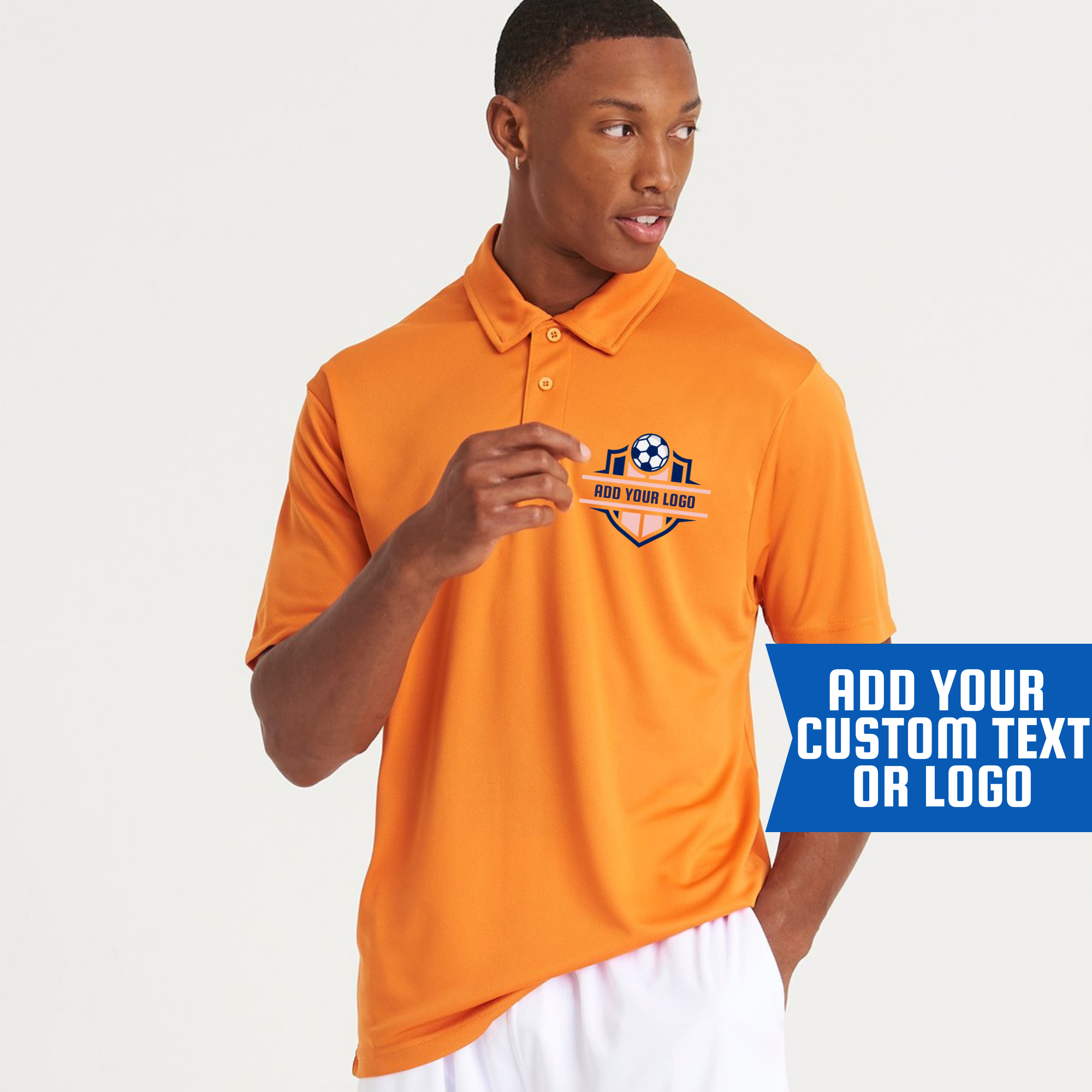 Custom Team Polo Shirt with Logo or Text – Sports Club, Golf, Workwear Uniform