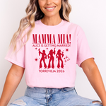 Load image into Gallery viewer, Personalised Hen Party Tshirts Mamma Mia Bridal Party Shirts (Pink)
