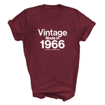 Load image into Gallery viewer, Custom Personalised Vintage Made In Your Year Unisex T-Shirt - Birthday Milestone Gift
