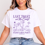 Load image into Gallery viewer, Last Toast On The Coast Hen Party T-Shirt (Purple)

