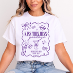 Load image into Gallery viewer, Kiss The Miss Goodbye Hen Party T-Shirt (Purple)
