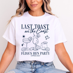 Load image into Gallery viewer, Last Toast On The Coast Hen Party T-Shirt (Navy)
