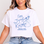 Load image into Gallery viewer, Personalised Tying The Knot Hen Party Shirts (Carolina Blue)
