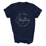 Load image into Gallery viewer, First Christmas As An Uncle 2025 Adult T-Shirt
