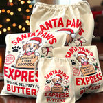 Load image into Gallery viewer, Personalised Dog Christmas Sack – Custom Name Recycled Cotton Gift Bag
