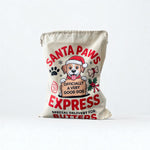 Load image into Gallery viewer, Personalised Dog Christmas Sack – Custom Name Recycled Cotton Gift Bag
