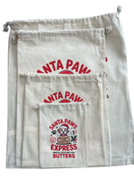Load image into Gallery viewer, Personalised Dog Christmas Sack – Custom Name Recycled Cotton Gift Bag
