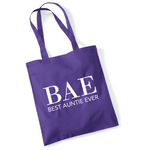 Load image into Gallery viewer, BAE Best Auntie Ever Tote Bag
