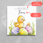 Load image into Gallery viewer, Personalised Name Cute Easter Card
