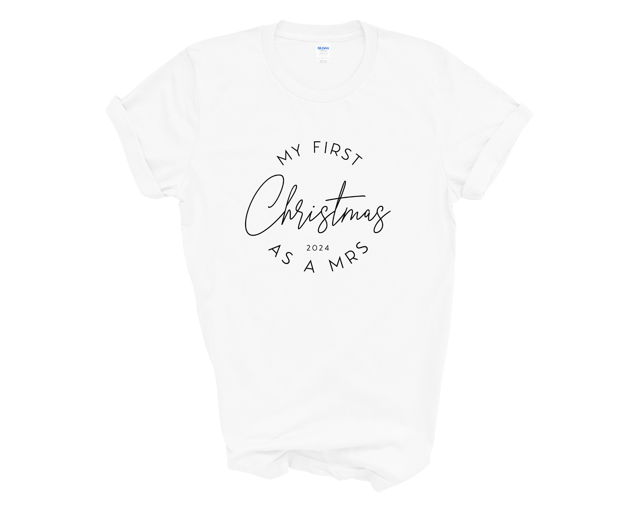 First Christmas As A Mrs 2025 Unisex T-Shirt