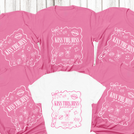 Load image into Gallery viewer, Kiss The Miss Goodbye Hen Party T-Shirt (Azalea)
