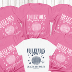 Load image into Gallery viewer, Personalised Hen Party Tshirts Disco Voulez Vous Saying I Do Bridal Party Shirts (Azalea)
