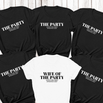 Load image into Gallery viewer, Wife Of The Party Personalised Hen Party Shirts (Black)
