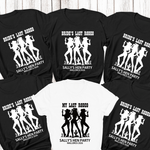 Load image into Gallery viewer, Personalised Last Rodeo Hen Party T-Shirts – Western Bridal Party Shirts (Black)

