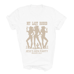 Load image into Gallery viewer, White t-shirt with beige graphic and text on a white background

