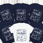 Load image into Gallery viewer, Kiss The Miss Goodbye Hen Party T-Shirt (Navy)

