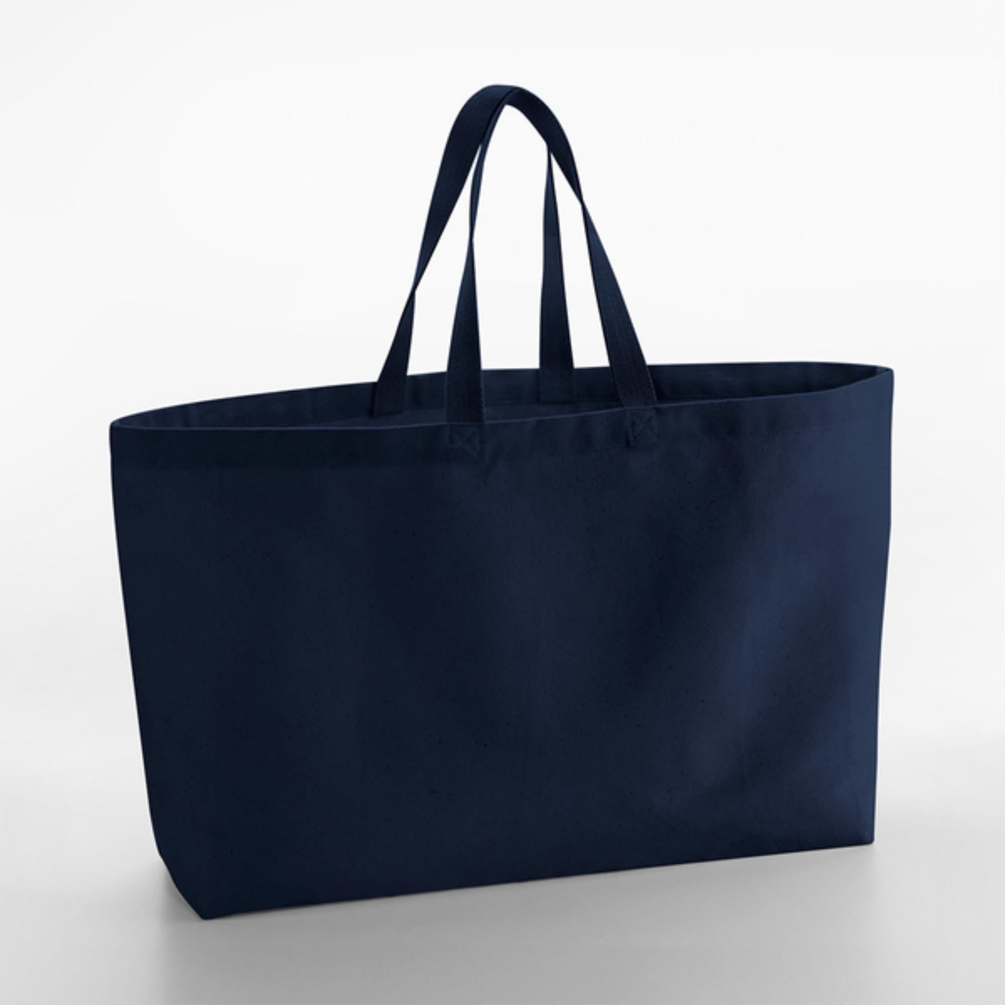 Personalised Initials Oversized Canvas Tote Bag