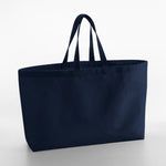 Load image into Gallery viewer, Personalised Initials Oversized Canvas Tote Bag
