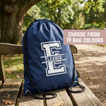 Load image into Gallery viewer, Personalised Split Letter &amp; Name Drawstring Bag

