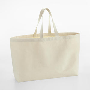 Personalised Initials Oversized Canvas Tote Bag