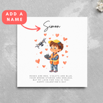 Load image into Gallery viewer, Personalised Drone Pilot Operator Valentine&#39;s Day Card
