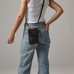 Load image into Gallery viewer, Personalised Initials Faux Leather Crossbody Phone Pouch Bag

