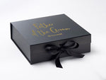 Load image into Gallery viewer, Personalised Father of the Bride / Groom Large BLACK Gift Box
